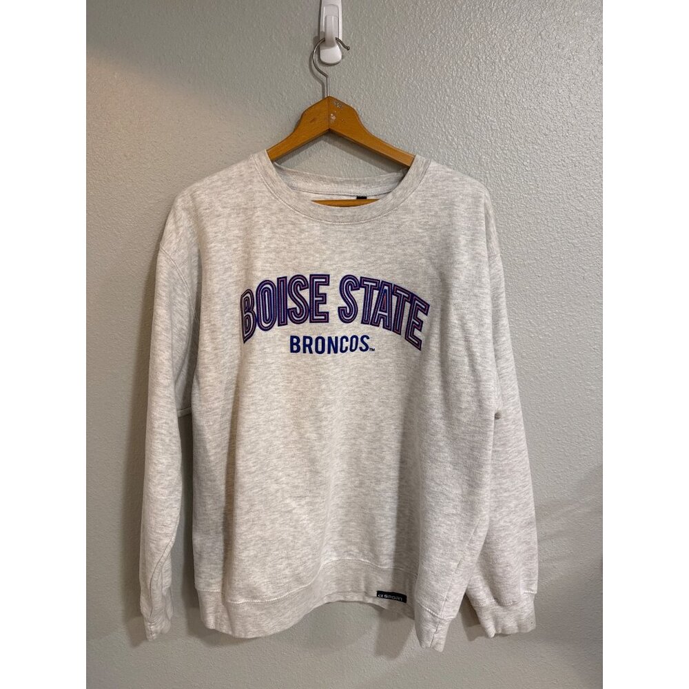 Boise State Broncos CI Sport‎ Crewneck Sweatshirt L Heather Gray College Unisex